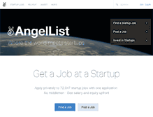 Tablet Screenshot of angel.co